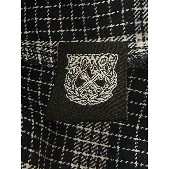 Dixxon Shirt Women’s Gray Blue The Paulson Plaid Button Up Flannel Pockets - Picture 3 of 8